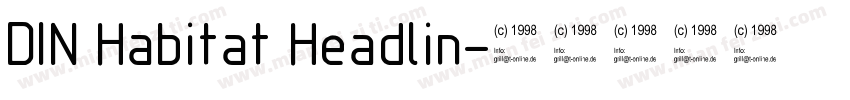 DIN Habitat Headlin字体转换